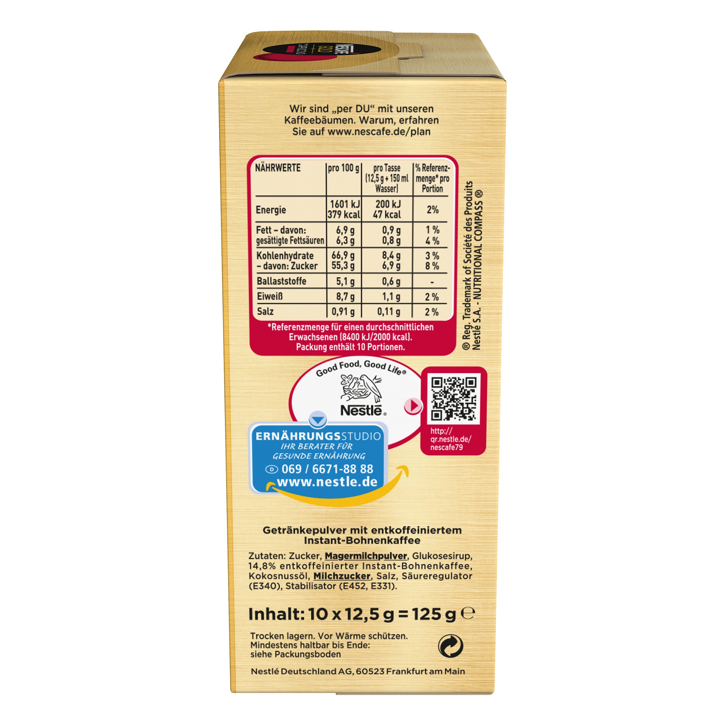 Nescafe Extra Foam Decaf Cappuccino 10 pc. Buy Online in UAE