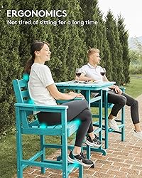 SERWALL Balcony Adirondack Chairs and Table 3