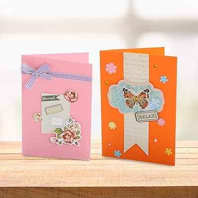 Buy Pickme Cherish Greeting Card Making Kit Make Your Own Cards Set With Beautiful Assortment Of Art Characters Envelopes Perfect Gift Making Kit Create Your Personalized Birthday