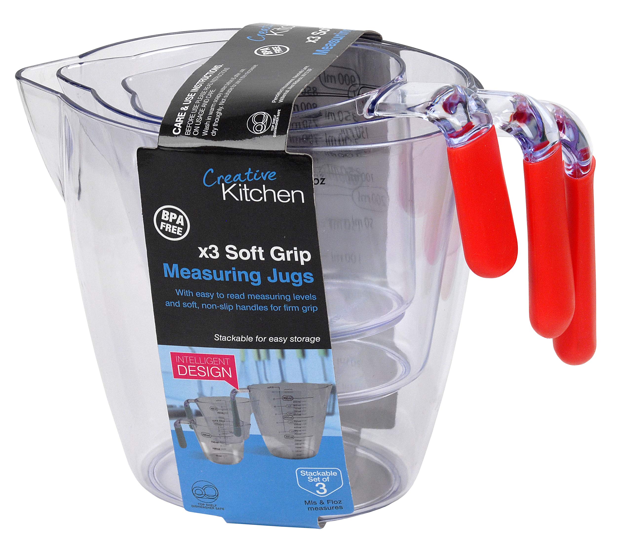 FIRST CHOICE 3321 3pc Measuring Jug Set, 15 x 8 x 11 cm