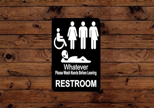 Amazon Com Funny Restroom Sign Handmade