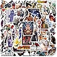 62pcs Tekken Stickers，Cartoon Anime Stickers Vinyl Waterproof Stickers, Used for Water Bottles, Skateboards, laptops, Diaries, Phones, Scrapbooks, Bumper, Children, Teenrs, Adults