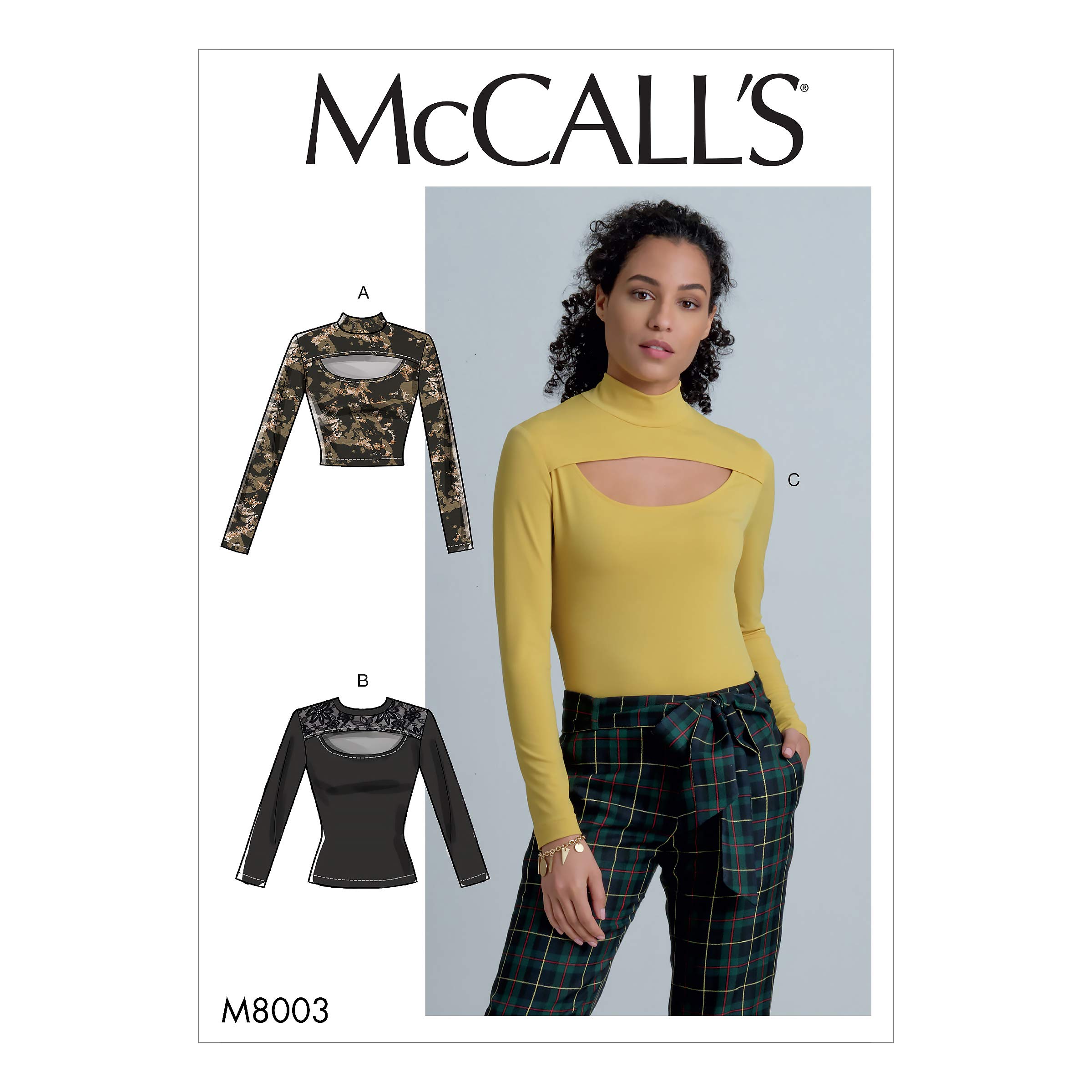 McCall's Sewing Pattern M8003 Misses' Tops