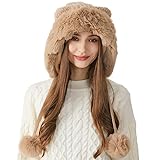 HUAMULAN Women Winter Sherpa Beanie Hats Knit Ear