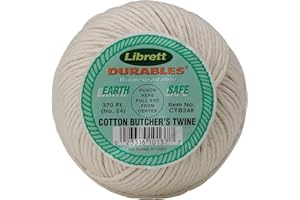 HIC Librett Cotton Butchers Twine, 370-Feet