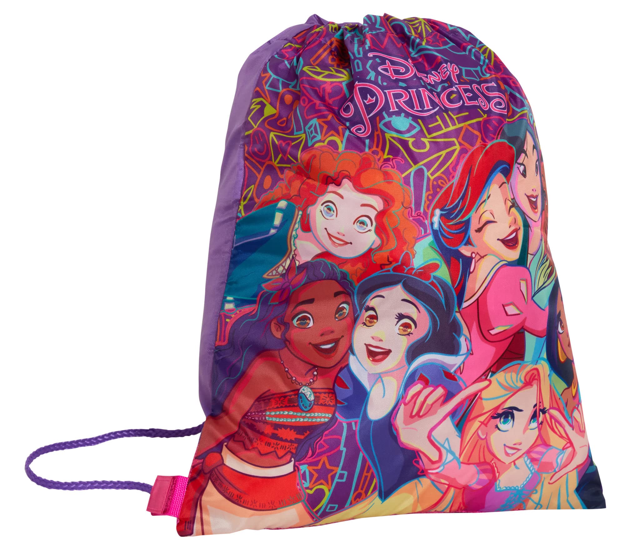 Disney Princess Drawstring Gym Bag Girls Trainer Swim Bag Kids Nursery Backpack