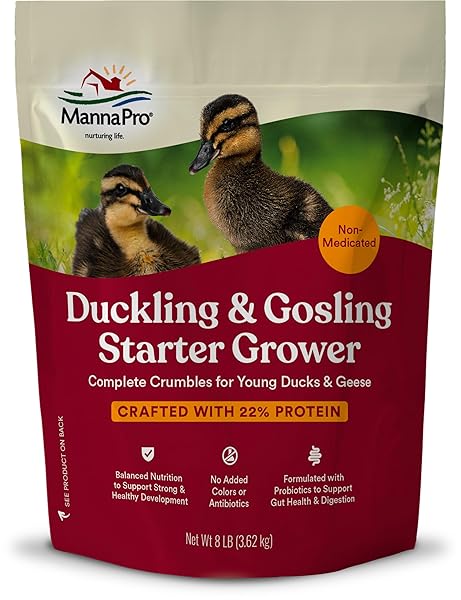MANNA PRO DUCK STARTER GROWER CRUMBLE – NON-MEDICATED...
