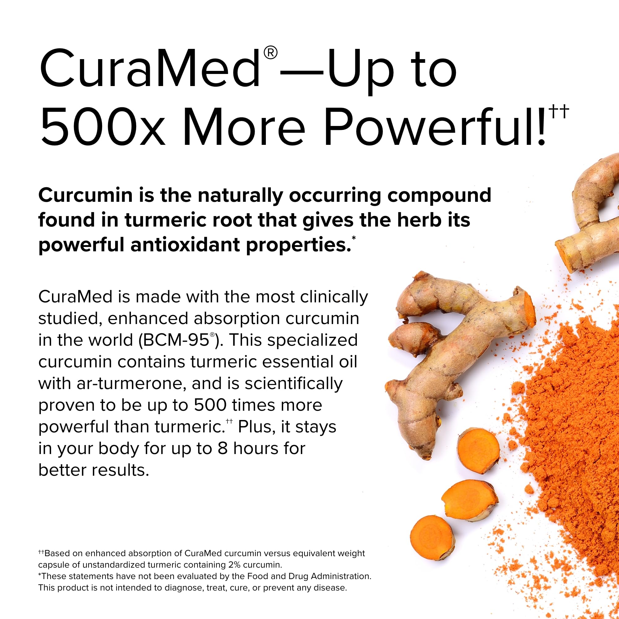 Terry Naturally CuraMed 750 mg - Antioxidant Supplement for Brain & Heart Health - Supplement with High-Potency Curcumin Complex - Kidney, Liver & Immune Health Support - 120 Softgels (Pack of 3)