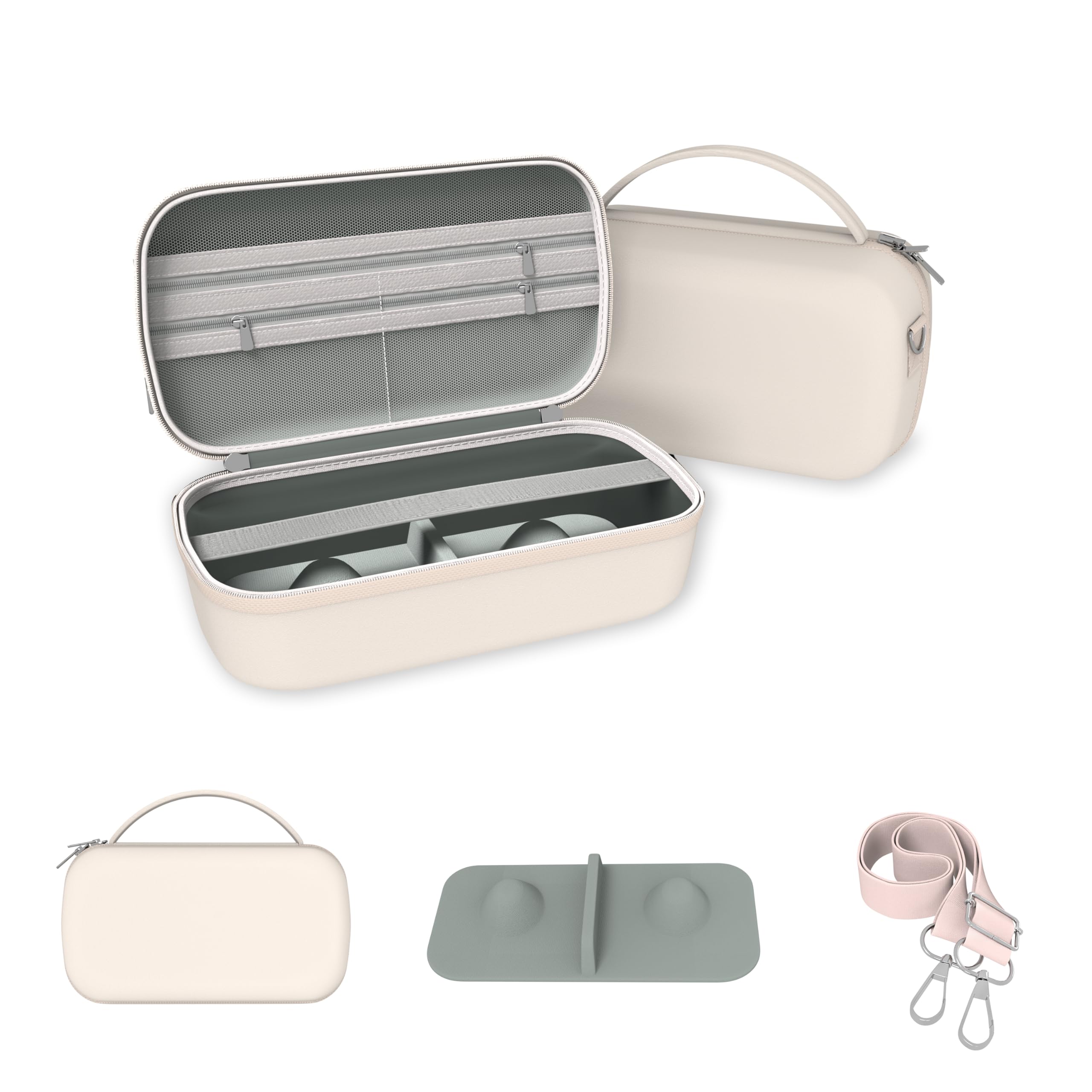 Photo 1 of Wearable Breast Pumps Carrying Bag for Hands-Free Breast Pump, Hard Shell Case with Adjustable Crossbody Strap, On-The-Go Storage Pump Case for Momcozy/Willow/eufy/Nuliie/Paruu/Lansinoh