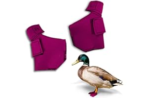 Birdy Bootie Duck Shoes for Injured Feet – Protective Neoprene Footwear for Ducks, Protective Shoes for Birds with Injured feet, Bumblefoot Relief - Large, 4.5” Max. Inside Width - Pink