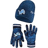 Ultra Game Adults NFL Official Super Soft Marl Knit Winter Beanie Knit Hat with Extra Warm Touch Screen Gloves