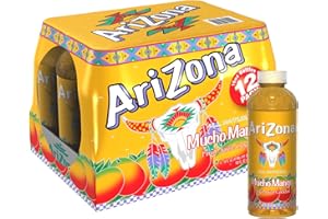 AriZona Mucho Mango - Fruit Juice Cocktail - 16 Fl Oz (Pack of 12)