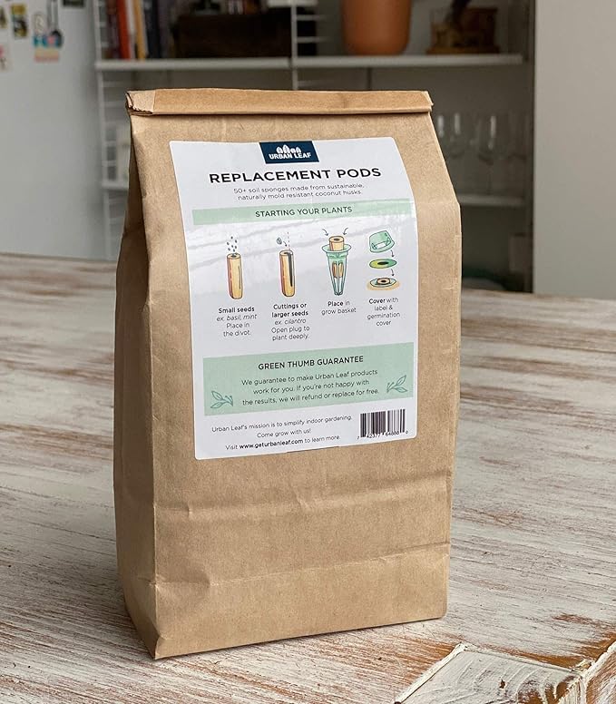 Refill Pods For Hydroponic Growing System Seed Starter Pods Compatible With Aerogarden Moldy Free Pack Of 50 Grow Sponges Germination Kits Patio Lawn Garden Emosens Fr