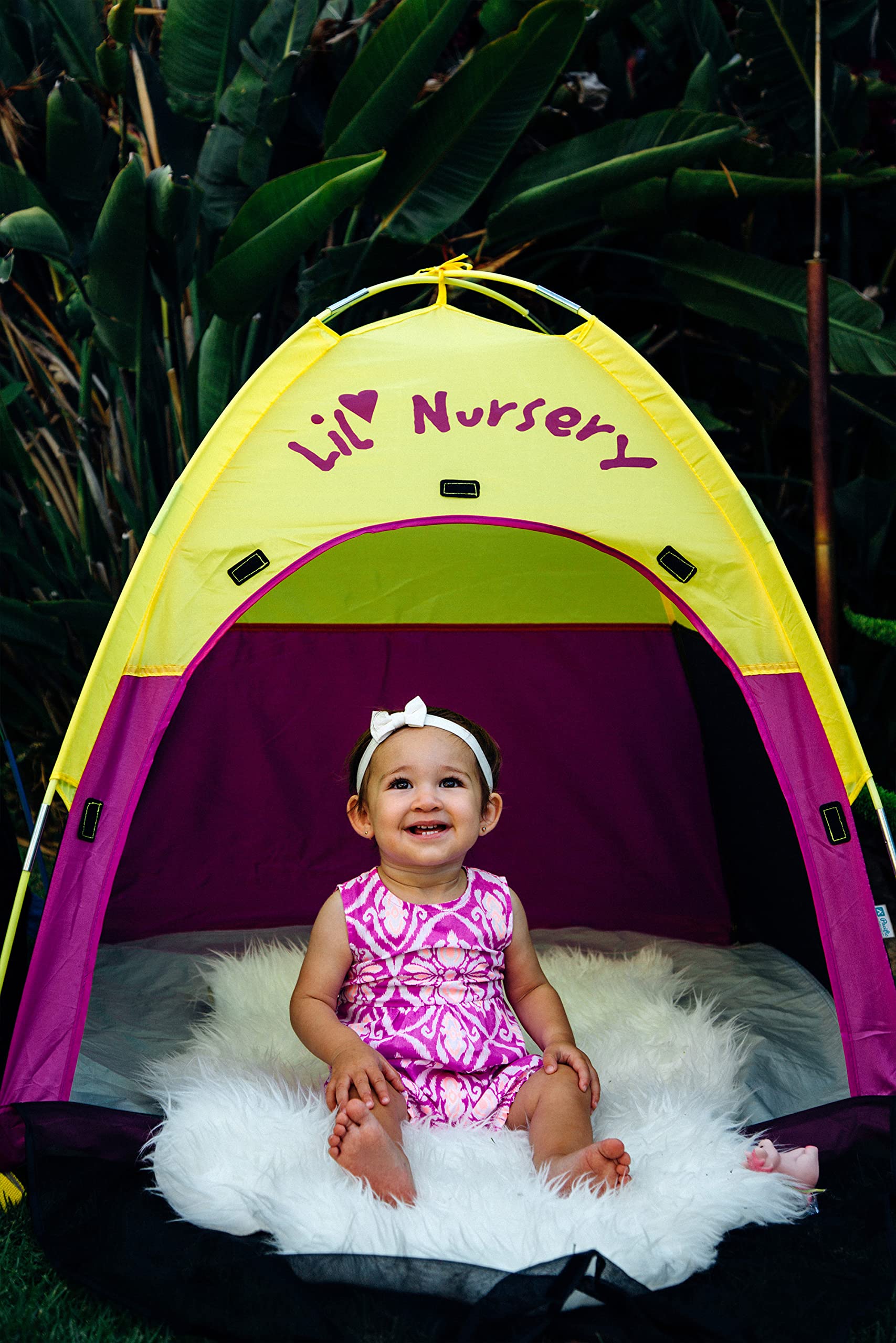 Pacific Play Tents Lil Nursery - Portable Play Tent and Sun Shelter for Infants and Toddler