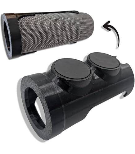 XBERSTAR Luidspreker Auto Mount voor JBL Flip4/Flip5/Flip6 Bluetooth Speaker Metalen Speaker Mount Auto Rijden Platform Luidspreker Beugel (zwart