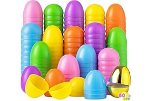 JOYIN Lot de 60 œufs de Pâques de 5,8 cm comprenant 1 œuf doré pour remplir des friandises spécifiques, cadeaux de fête sur l