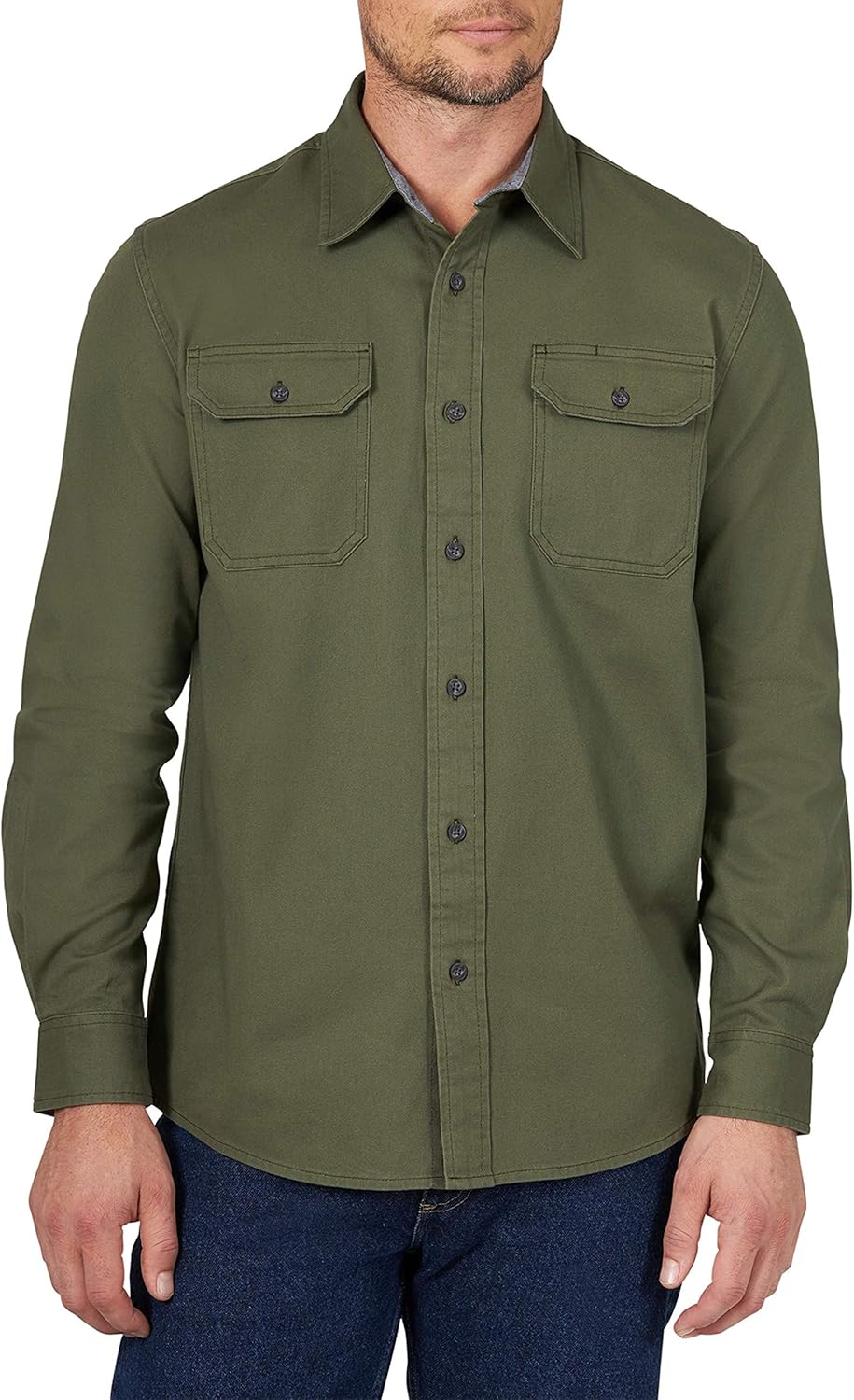Wrangler olive green shirt Outlet