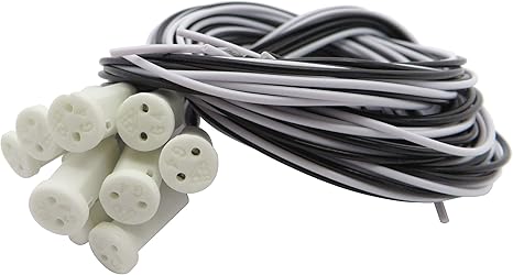 G4 Gu4 Gu5 3 Led Halogen Fassung Sockel Fur Niedervolt Lampen 12v 24v G4 Sockel Weiss 10 Stuck Amazon De Beleuchtung