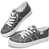 Obtaom Women's Play Fashion Sneaker White Color Washed and Leopard Canvas Slip on Shoes