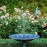 AISITIN 3.5W Solar Fountain Pump for Bird Bath 10 Nozzles 4 Rods Garden view 7