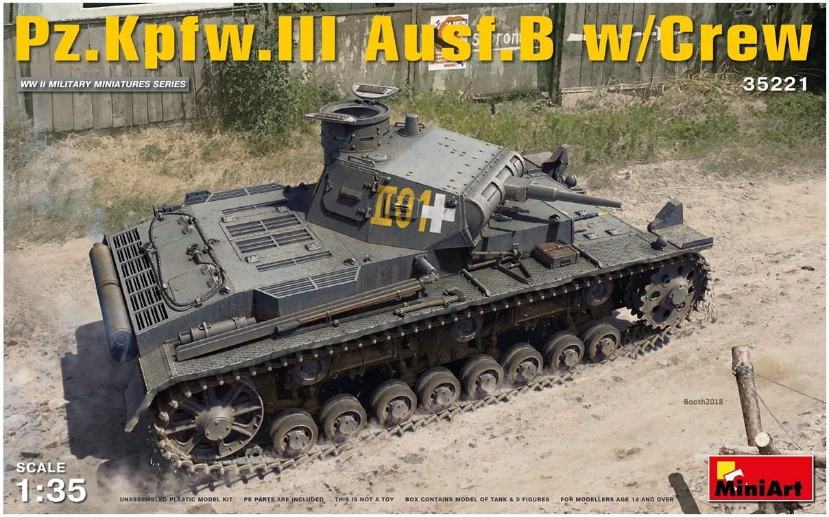 Miniart 1: 35 - PZ.Kpfw.III Ausf.B with Crew