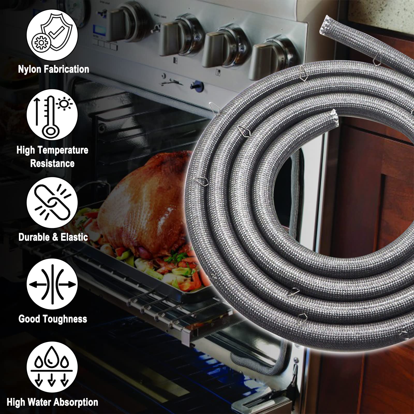 316403101 Gas Range Oven Door Gasket Seal Replacement (80