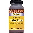 Fiebing's Edge Kote (4oz, Mahogany) - Leather Edge Paint for Shoes, Furniture, Purses, Couches, Belts - Flexible, Water Resistant, Semi Gloss Color Coating Leather Dye to Protect Natural Edges
