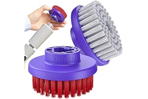 Synoshi PRO Round Brush Set (2 Units) for Electric Spin Scrubber Brush for Bathroom, Shower, Floor and Tiles. Electric Spin Scrubber Heads for Cleaning