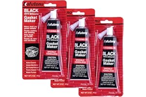 3 Pack Gasket Sealant Gasket Maker Oil and High Temperature Resistant Black Silicone Sealant for Automotive Motorbike Machine