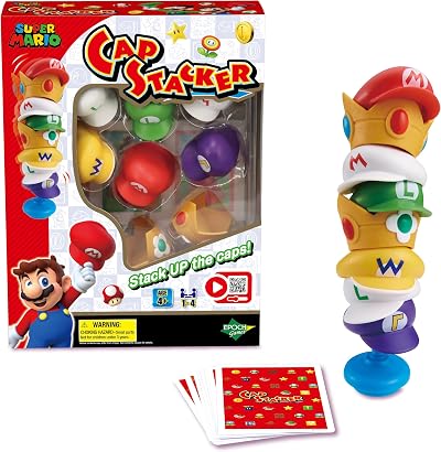 Epoch Games Super Mario Cap Stacker 7554 Brand New Game