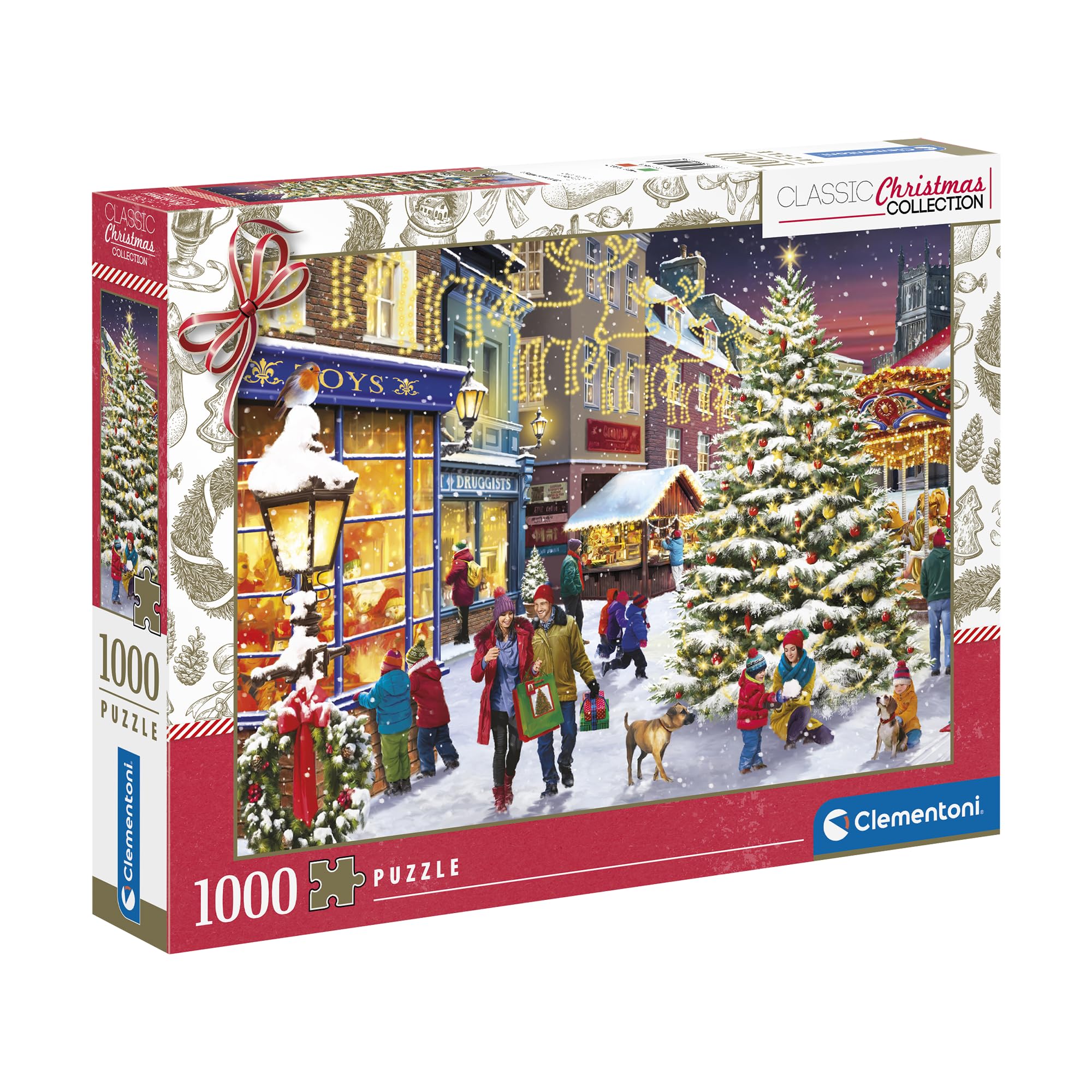 Clementoni Jigsaw Puzzle Collection - Christmas Village 1000 Pieces - Puzzle For Adults 14-99 Years, Gift For Men/Women, Made In Italy, 81503