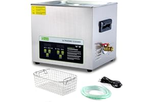 ONEZILI Ultrasonic Cleaner,10L 240W Ultrasonic Carburetor Cleaner, Industrial Ultrasound Cleaner Machine with 300W Heater Timer for Cleaning Carburetor Jets Parts Jewelry Watches Glasses