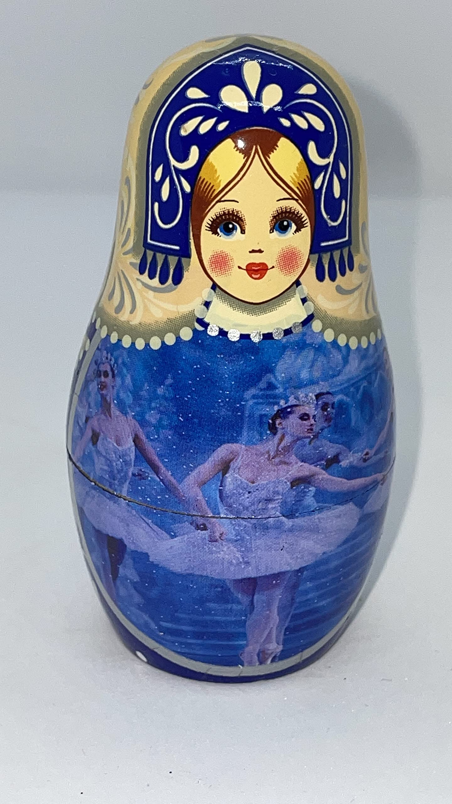 Nesting Dolls, Matryoshka Beautiful Blue Princess Ballerina (6