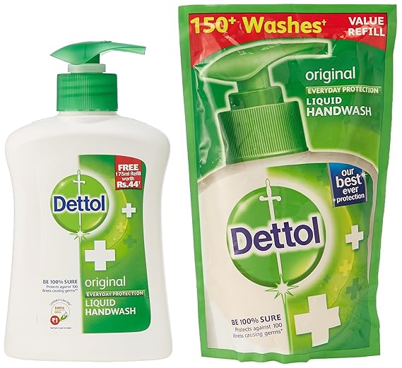 Dettol Original Liquid Hand Wash 200 ml with Free Dettol Liquid Soap