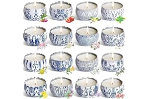 CLTNIKET Set of 16 Pack Scented Candle Gifts Travel Tin Jar Candles for Home 2.5 OZ Scented Candles for Mom for Christmas, Birthday, Thanksgiving, Mother's Day.