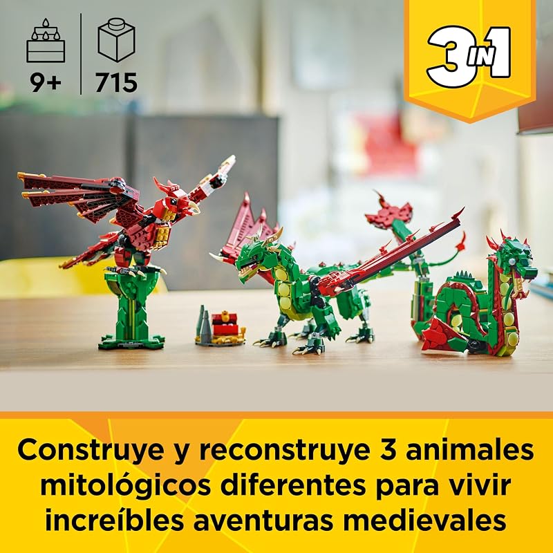 Creator 3 en 1 Dragón Medieval 31161