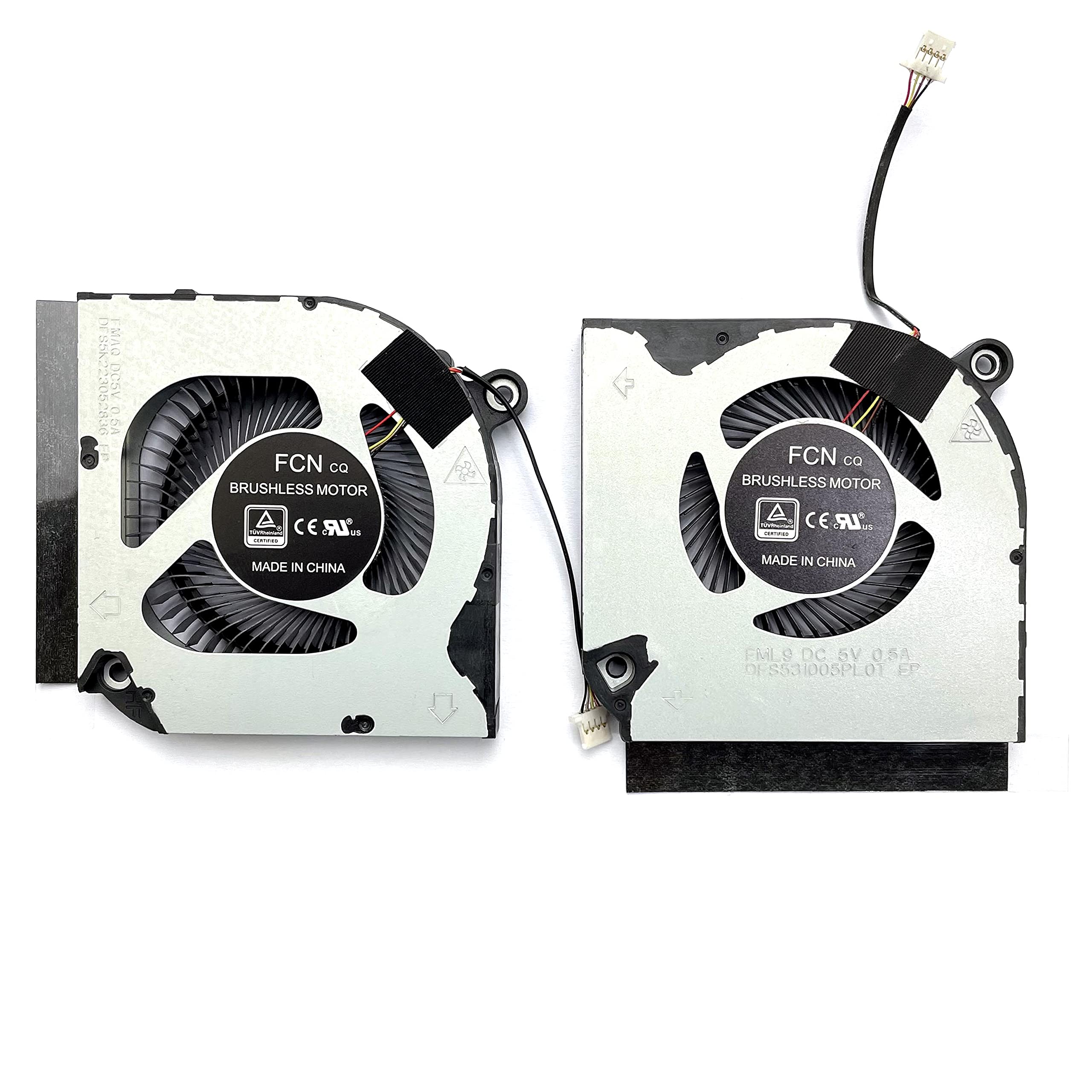 Photo 1 of BestParts New CPU+GPU Cooling Fan Replacement for Acer Predator PH315-53 PH315-54 DFS5K223052836 Pair Fan