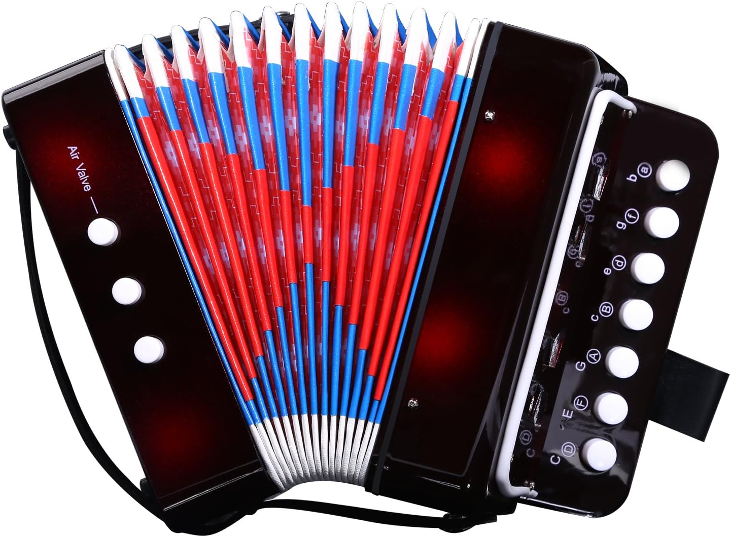 CAHAYA Mini Accordion with 7 Keys 2 Bass Button Educational Musical