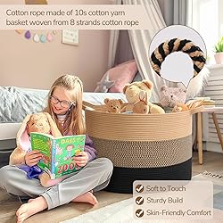 INDRESSME 115L Extra Large Blanket Basket for