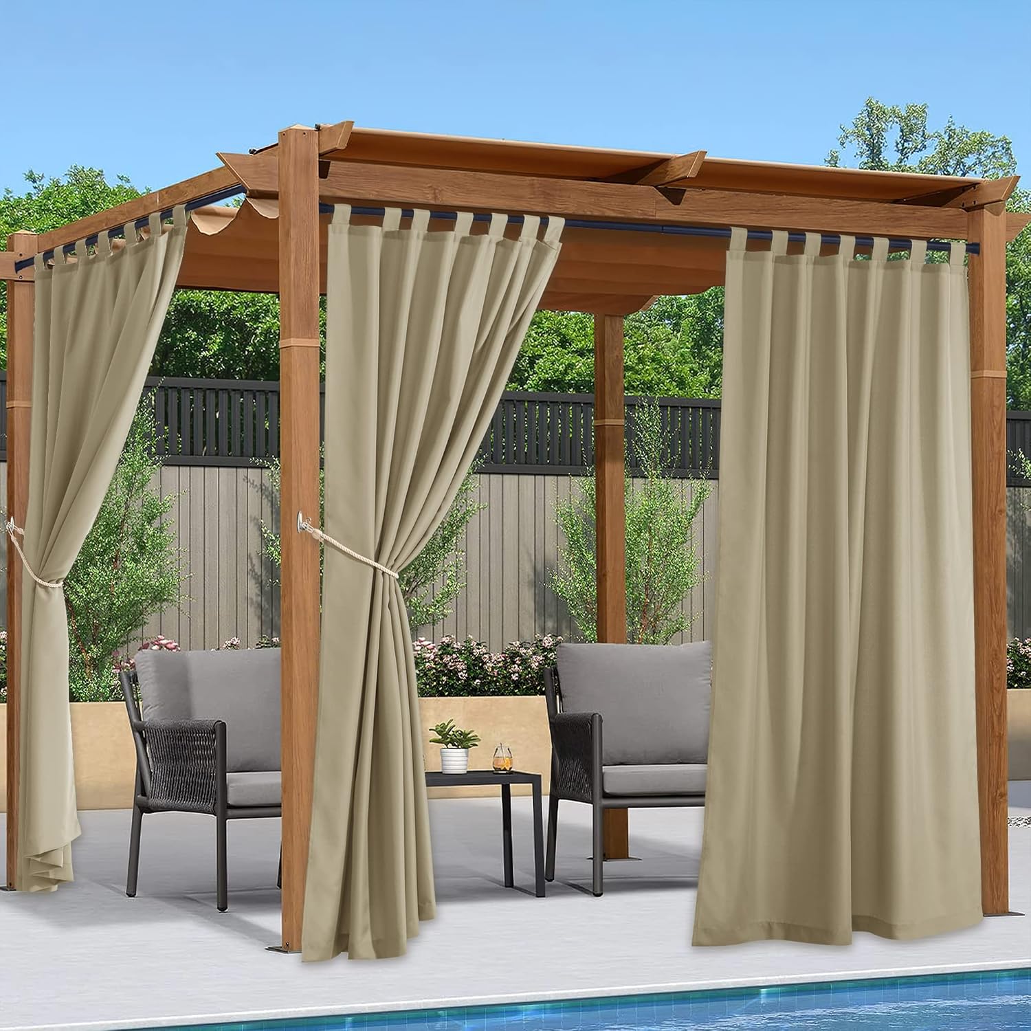 Outdoor Curtains - NICETOWN 2 Panels=110