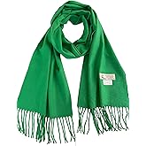 NY GOLDEN FASHION Unisex Winter Ultra Soft Cashmere Feel Scarf, Plain Solid Color Wrap, 72 x 12 inches
