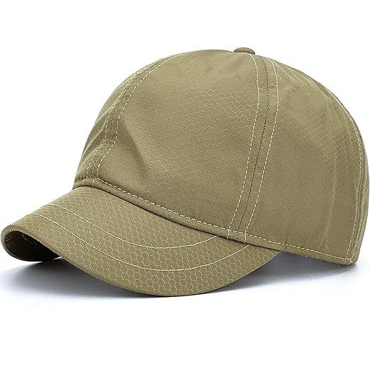 Buy REDSHARKS 6 Panels Short Bill Hats for Men Fitted Short Bill