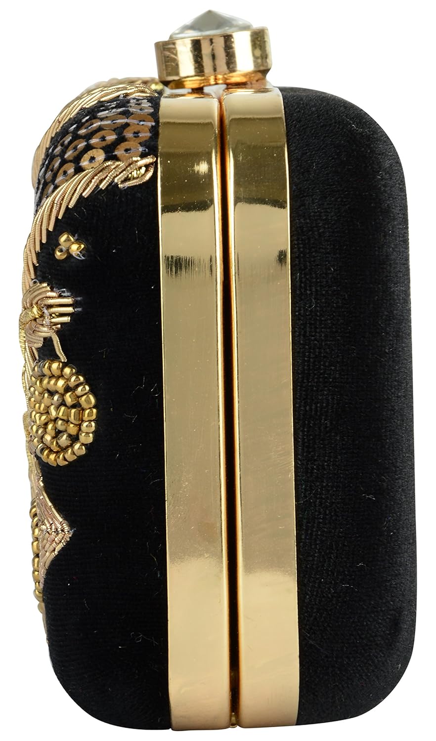 tooba women's sequence necklace box clutch