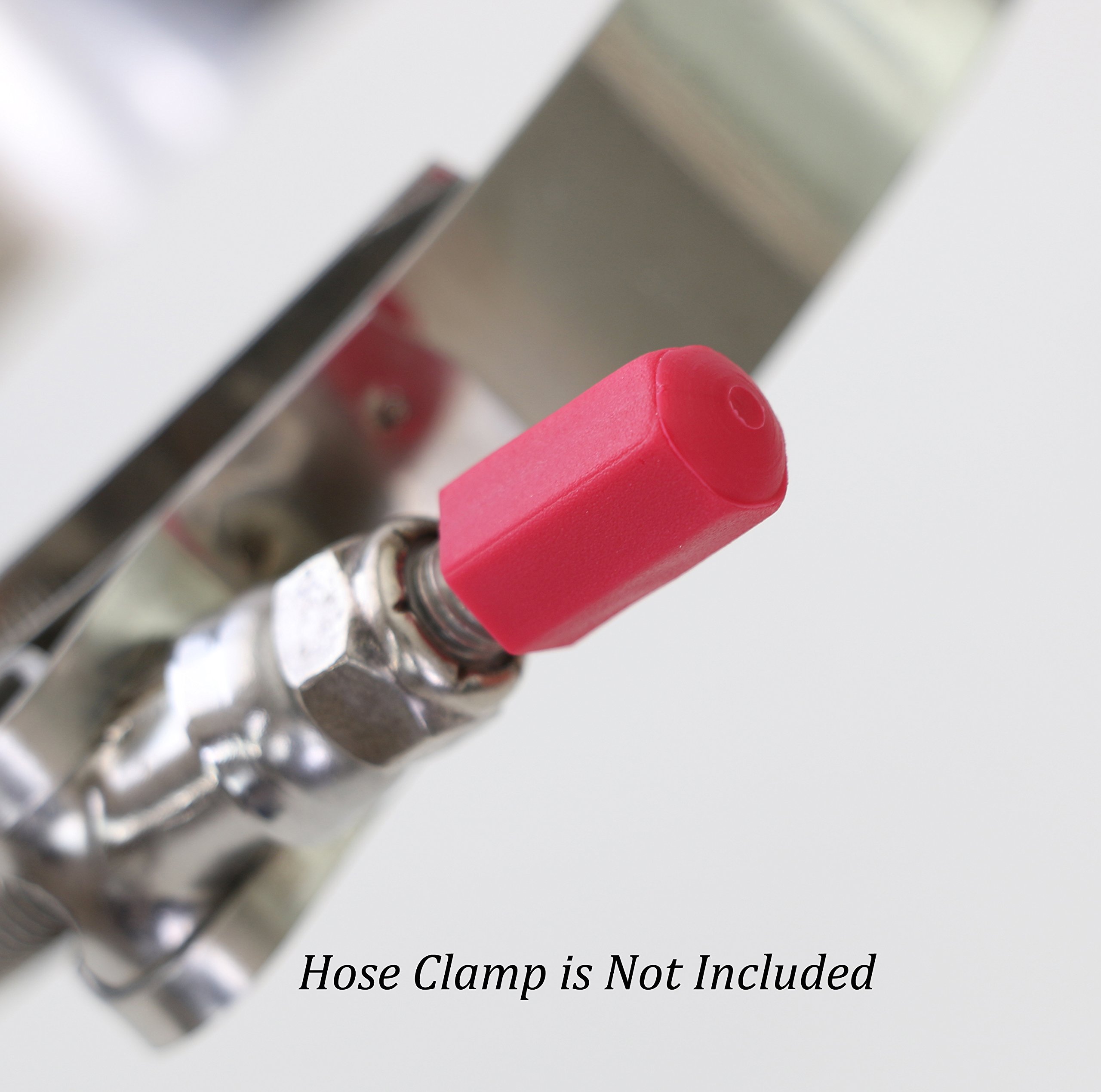 CLAMPAID Heavy Duty TBolt Hose clamp Stud Covers Thread Protectors for 1/4" Diameter Bolts