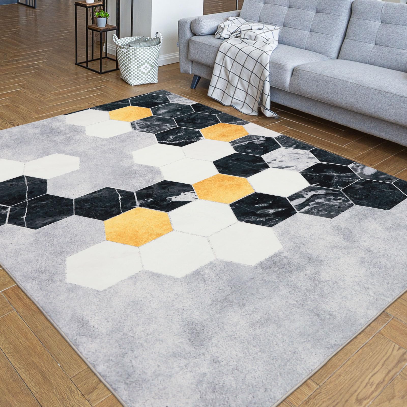 Betadistor Large Rugs for Living Room Carpets - Area Rugs For Living Room 120X160 Cm, Non Slip Rug, 303-01120