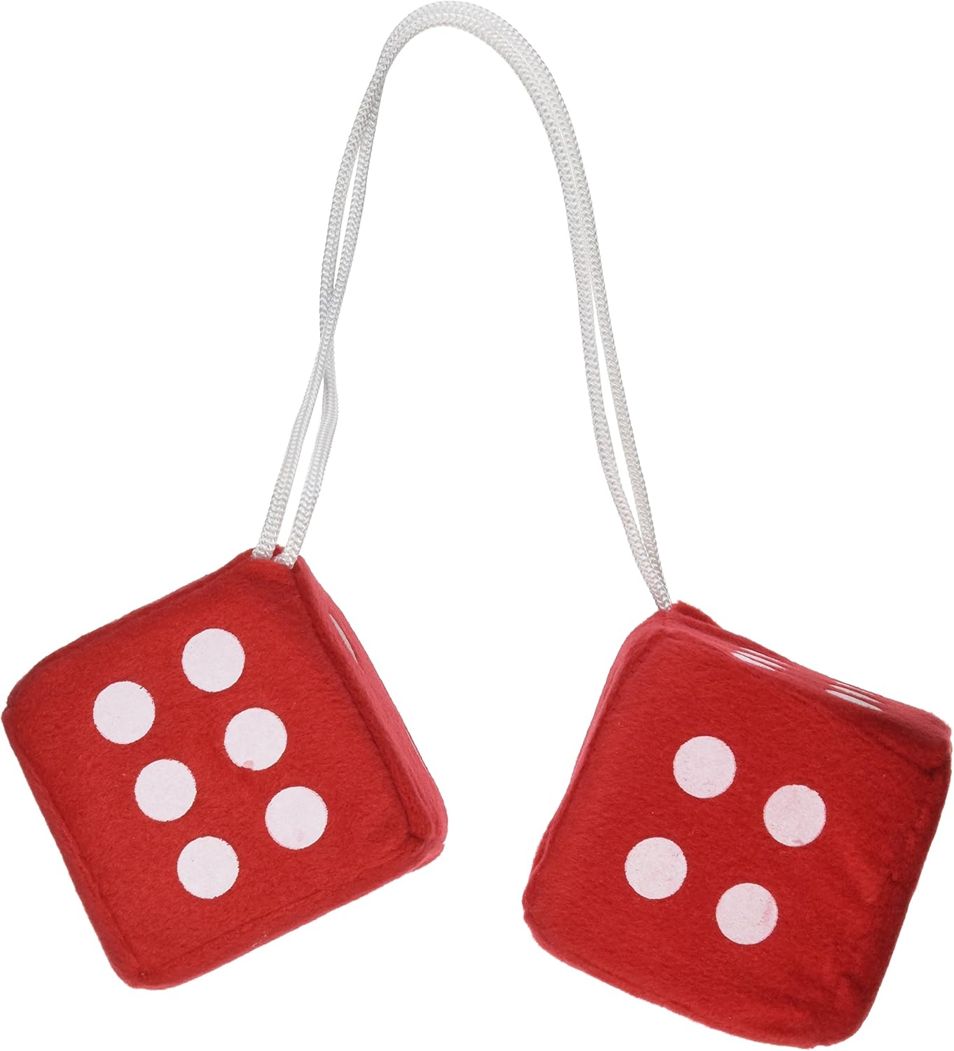 Danchuk 248F Red Fuzzy Dice Automotive