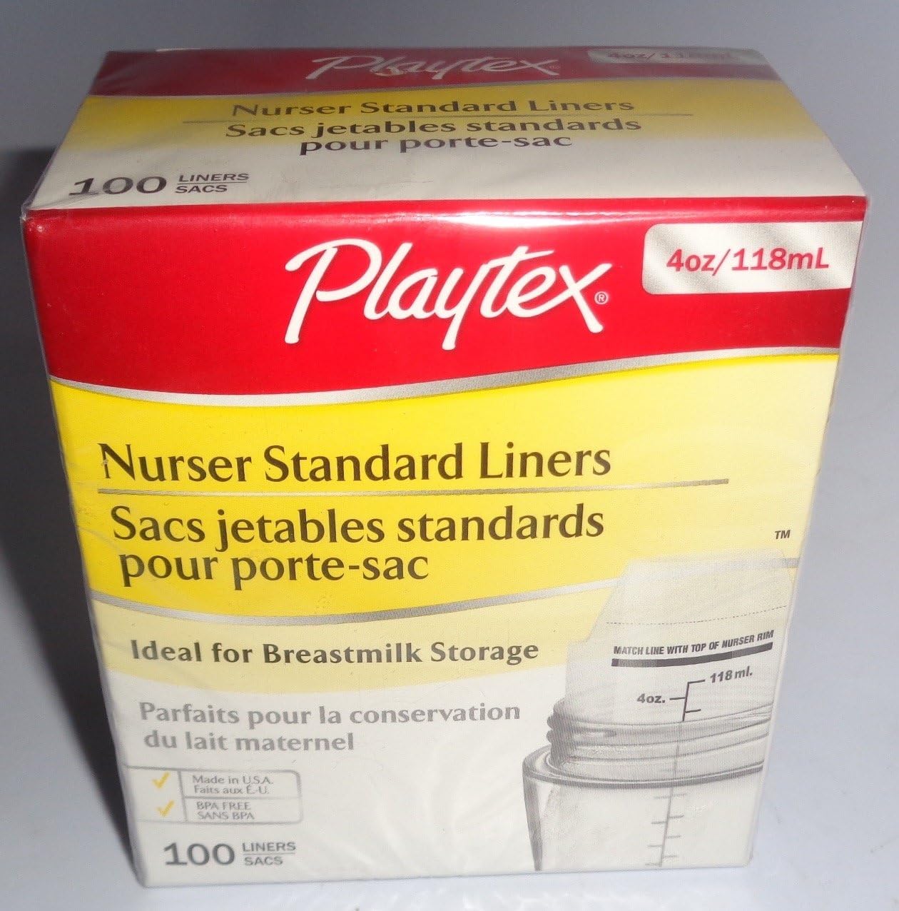 Playtex Standard Bpa Free Disposable Nurser Liners, 100 Count