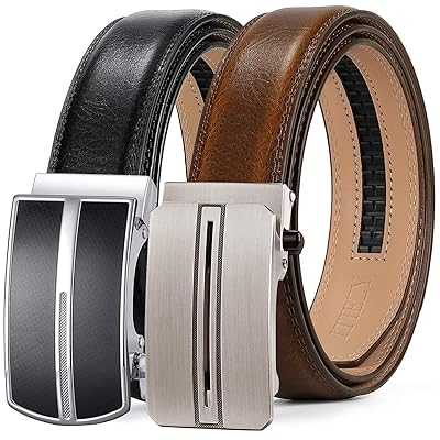 ITIEZY Leather Ratchet Dress Belt 2 Pack with Colombia | Ubuy