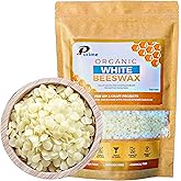 Organic Beeswax Pellets 1LB, Food-Grade & Pure | Ideal for Candle Making, Skincare, DIY Lotions & Crafts | USA Standards, Filtered Beeswax Pastilles for Melting