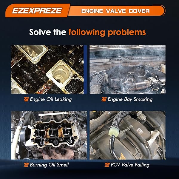 EZEXPREZE 2.0L TURBO N20 ENGINE VALVE COVER WITH OIL FILLER CAP & GASKET & BOLTS COMPATIBLE WITH 2012-2018 BMW 228I 320I 328I 428I 528I X1 X3 X4 X5 Z4 (INCLUDED GT/XDRIVE)